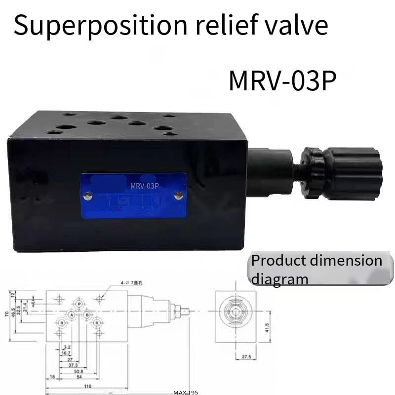 Zawór bezpieczeństwa warstwowy MRV-03P do układów hydraulicznych – kompatybilny z serią MRV(MRV-03P)