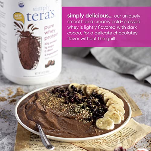 Tera's Whey Protein, Dark Chocolate, 12 Oz #TOP3