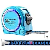 巻尺 荧光 巻き尺5m/7.5m/10m 夜間作業 メジャー スケール 防水 高精度 目盛り 見やすい 耐摩耗性 耐落下性 Diy 測り 工業用グレード ロック 作業工具 メジャー 人間工学に基づいて設計された特別な定規 蛍光鋼巻き尺 セ耐摩耗性 防水性 夜間作業 建築用 家庭用品 テープ長さ10m※テープ幅25mm A