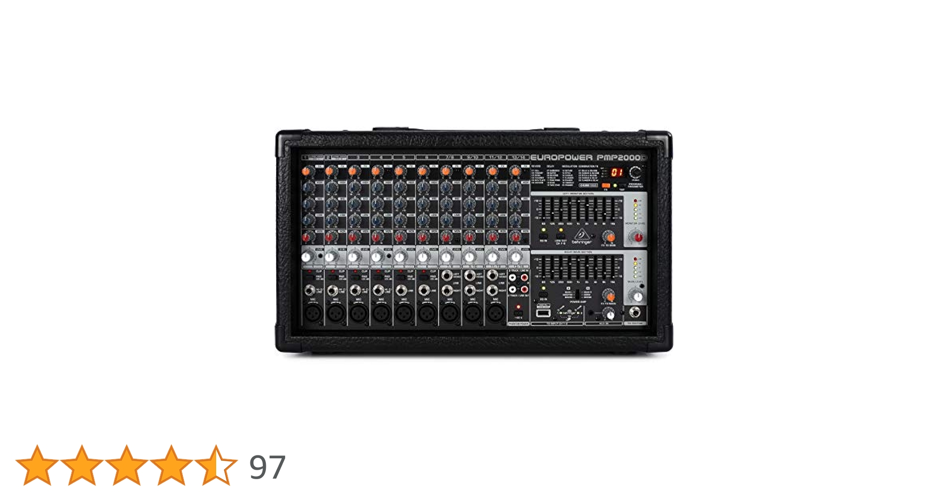 配信機器・PA機器・レコーディング機器 Behringer EUROPOWER PMP2000 Amazon | Behringer パワードミキサー 最大2 x 1000W 高品質