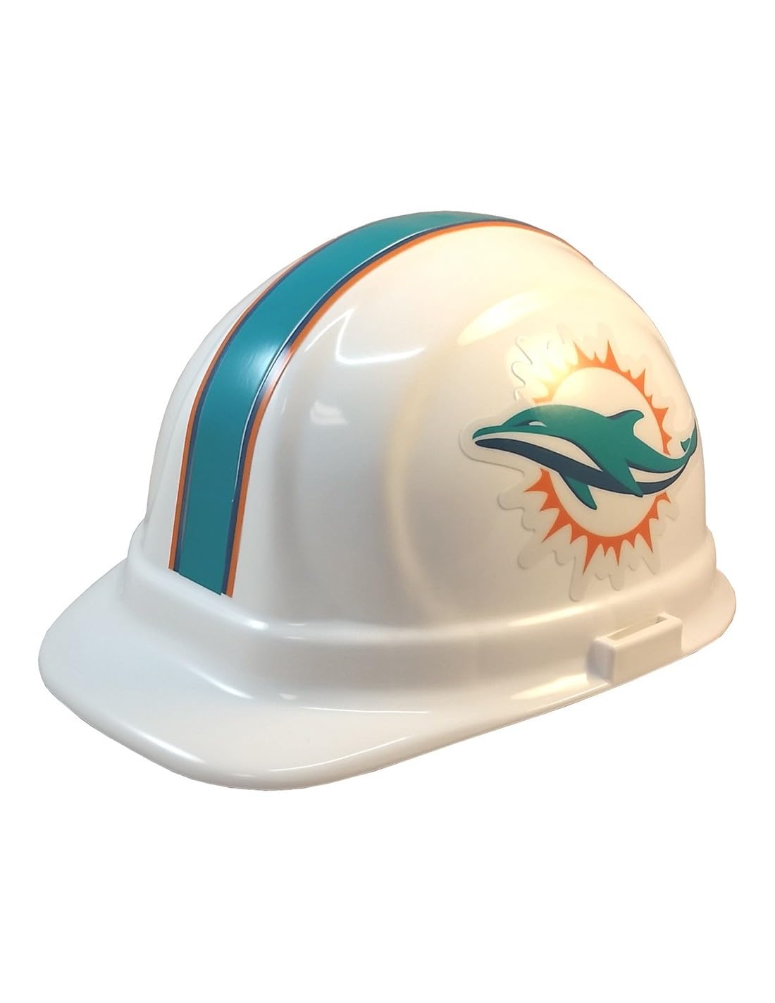 Miami Dolphins NFL Bauarbeiterhelm Schutzhelm Bauhelm, größenverstellbar, ANSI Z89.1, 2009 Type 1 Class E Standard
