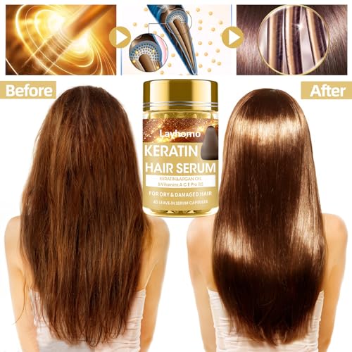 image for Layhomo Keratin Hair Treatment Serum,Hair Serum Treatment for Dry Dama