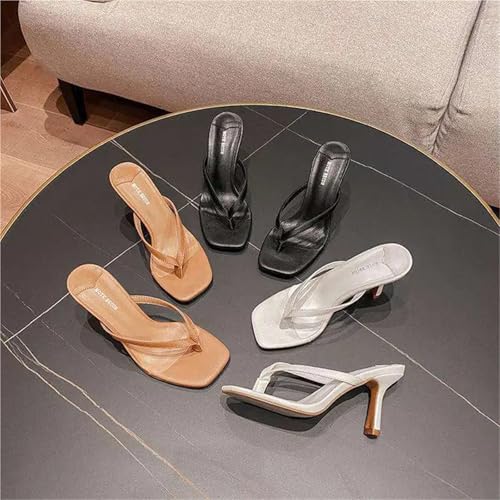 Kitten Heels Women Slipper Summer Footwear Outdoor Sandals Ladies Women's Flip Flops Thin High Heels2