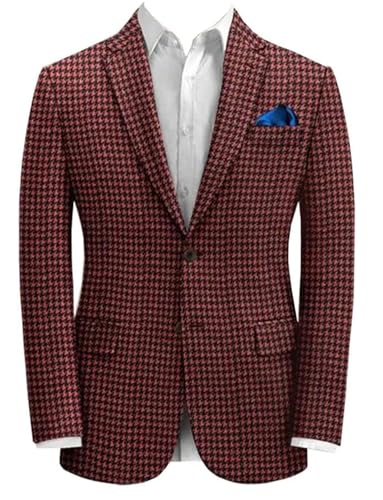Veste de costume homme pour bal de promo blazer chic à carreaux