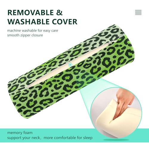 Almohada cilíndrica viscoelástica con funda lavable miniatura 4