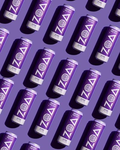Image of ZOA Zero Sugar Energy Drink Variety Pack, Sugar Free with Electrolytes, Healthy Vitamin C, Amino Acids, Essential B-Vitamins, and Caffeine from Green Tea, 18 12 oz cans, White Peach, Tropical Punch, Frosted Grape