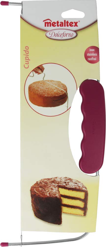 Metaltex 25.77.04 - Levantador y rebanador para tartas (altura ajustable), color plateado