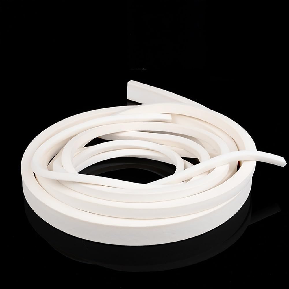 Tira de espuma de silicona blanca de 1 m: solución de sellado versátil for puertas y ventanas, resistente a la intemperie, tamaños personalizables(10x30mm)