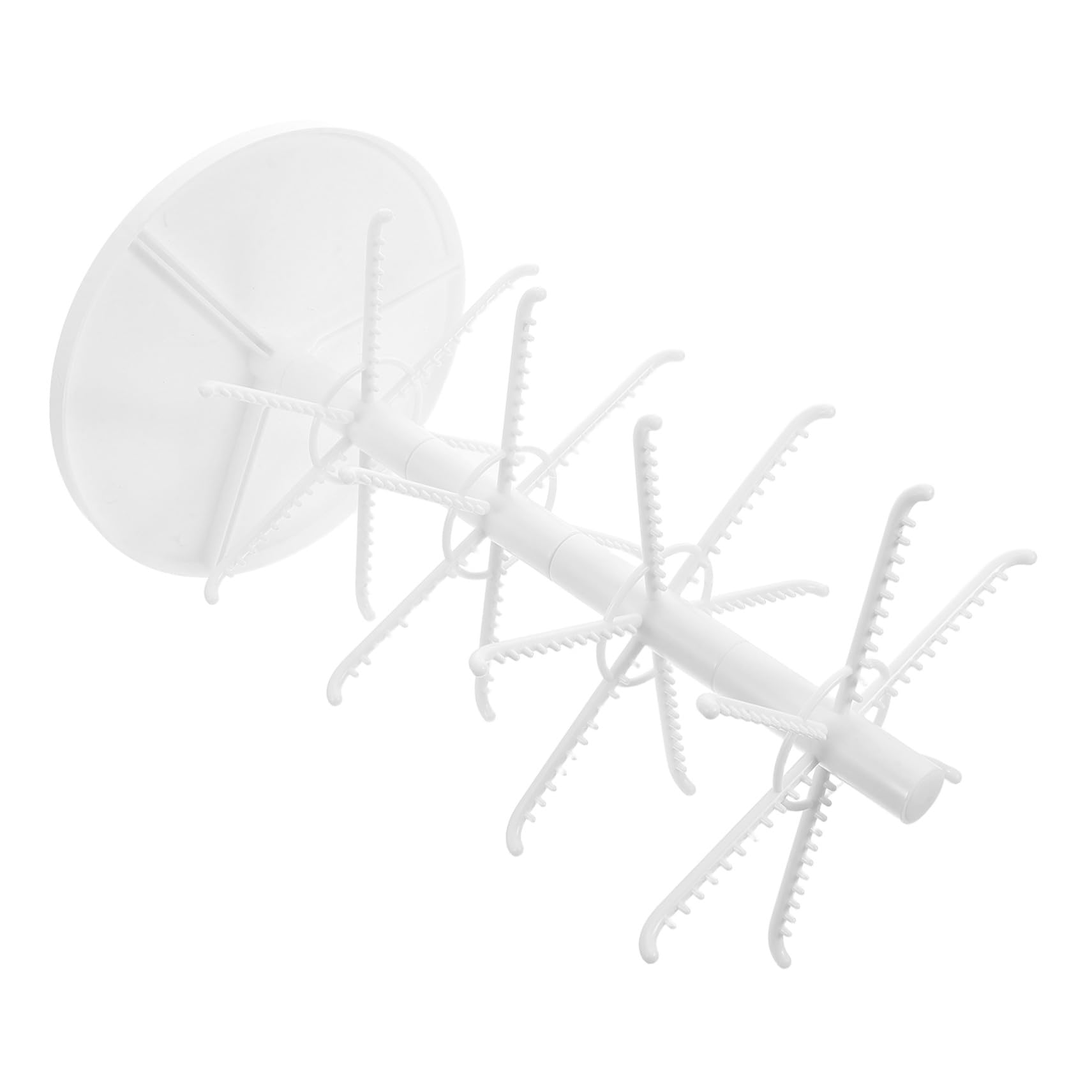 LABRIMP Espositore per Orecchini ad Albero Multistrato Bianco in Plastico | Organizer Gioielli per Casa ed Esposizioni, Supporto per Gioielli Design Multiuso, Adatto a Chiavi