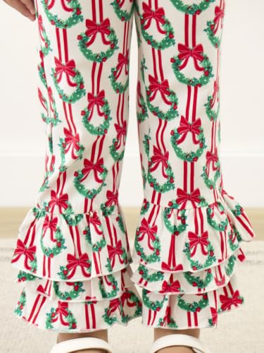 Image of RuffleButts Baby Girls Stretchy Flare - Ruffle Pants