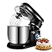 SHBV Vidéo mixeur pétrisseur, fouet 360o en acier inoxydable 5 L, 6 vitesses, avec protection contre les éclaboussures pour la pâtisserie