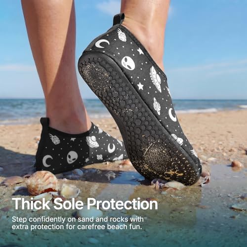 Image of Water Shoes for Women Men Quick-Dry Aqua Socks Swim Beach Outfits Barefoot Yoga Exercise Wear Sport Accessories Pool Camping Must Haves River Hiking Adult Youth Size