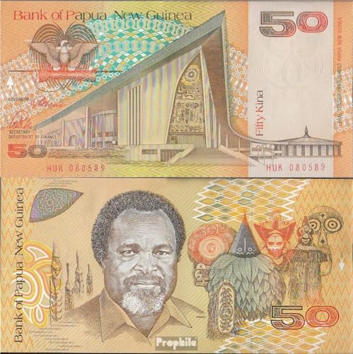 Billet Papouasie-Nouvelle-Guinée 50 Kina 1989 pour Album et Classeur Numismatique