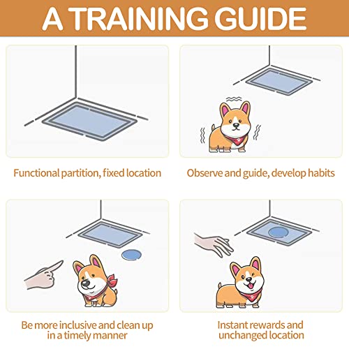 Image of Dog and Puppy Pee Pads with Leak-Proof Quick-Dry Design for Potty Training, Standard Absorbency, Regular Size, 17.7 inch x 23.6 inch Inches - Pack of 5 Suitable for Small and Medium Breeds