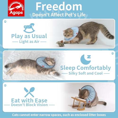 Cono de gato suave ideal para comer y dormir durante el postoperatorio 4