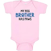 TATY Kids My Big Brother Has Paws Baby Infant Bodysuit