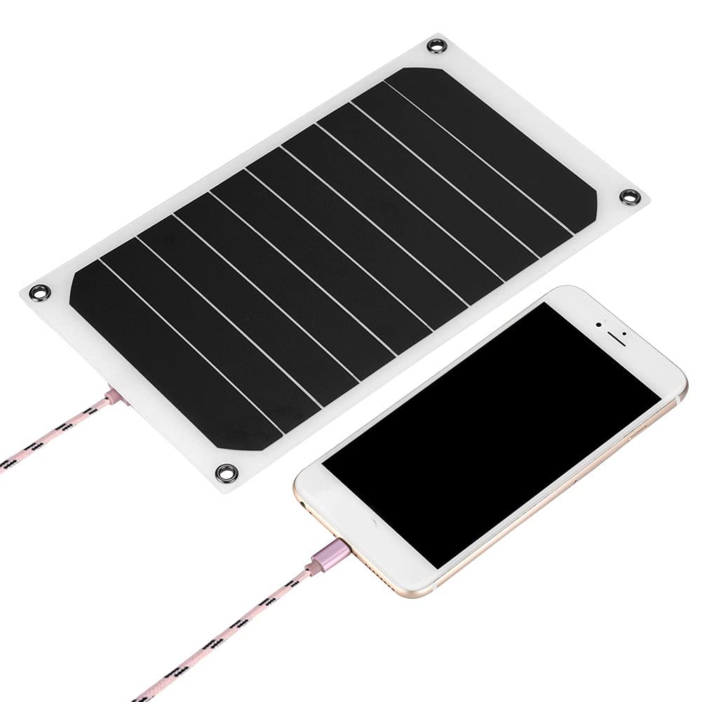 Dpofirs ExclusiveSolar Power Charger, Portable 10W Outdoor IP64 Waterproof Solar Panel Mobile Power Charger 5V USB Output