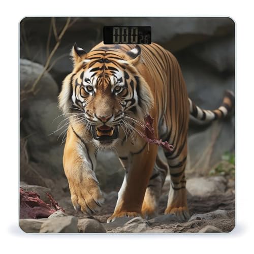 Báscula digital para baño con pantalla LCD y capacidad 400lb miniatura 1