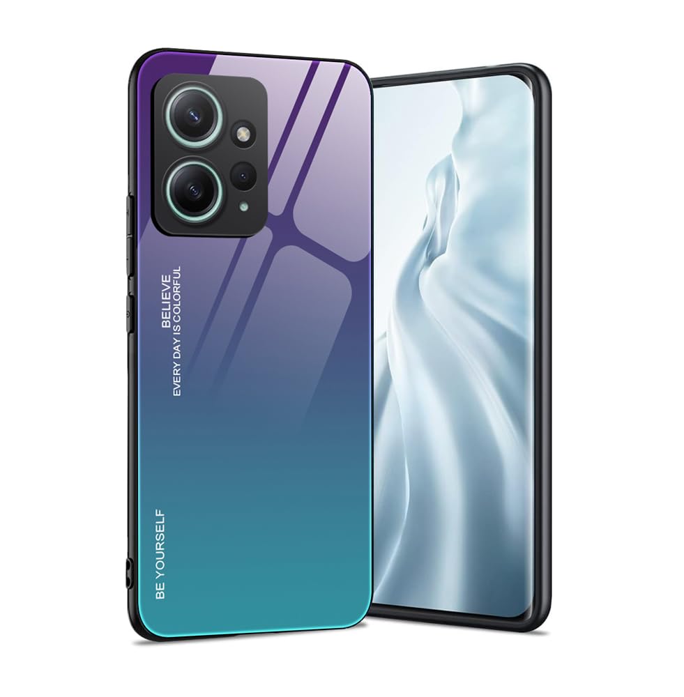 HAOYE Cover per Xiaomi Redmi Note 12 4G / Redmi Note 12S, Stile di Pittura a Colori Freschi Silicone Morbido Trasparente TPU Bumper Ultra Sottile Antiurto Custodia Case, giardino