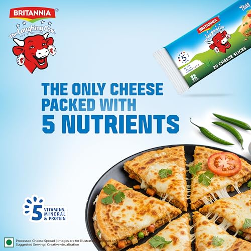 Image of Britannia The Laughing Cow Cheese Slices, 400g Pale White