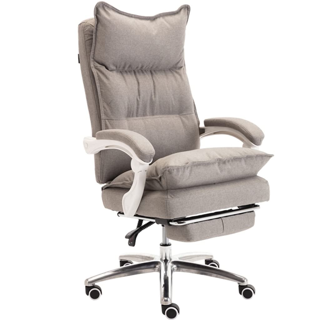 METTEOR Office Chair for Tall Men table Fabric with Linking Armrests Supports Up to 330 lbs Ideal for Gaming and Office Use (Gray Chair 64 * 118_125cm)