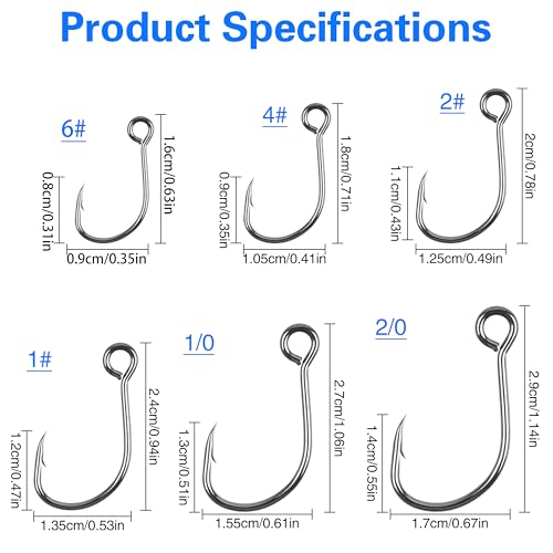 Hameçons simples de rechange pour modifier vos leurres triples de pêche