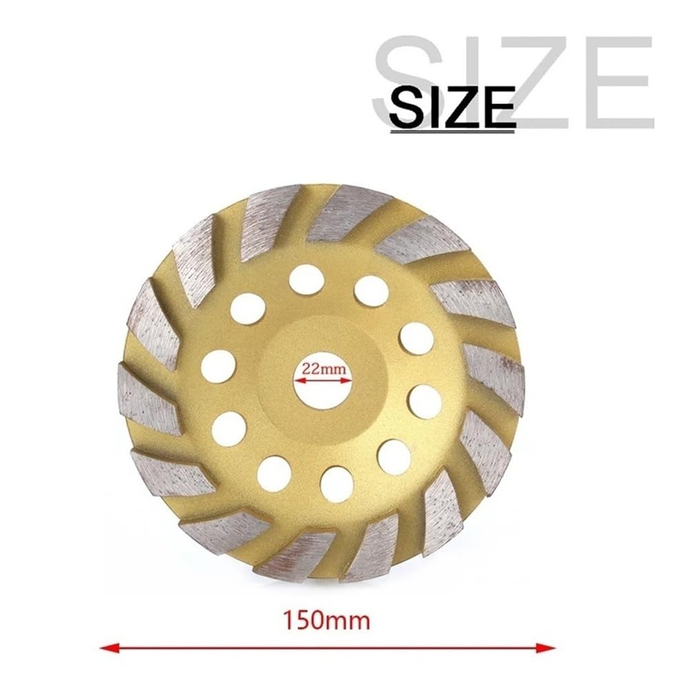 Tarcza polerska do garnków, diamentowa tarcza szlifierska do szlifierki kątowej, segmentowa tarcza szlifierska do betonu, granitu, kamienia, ceramiki (180 mm)(150mm)