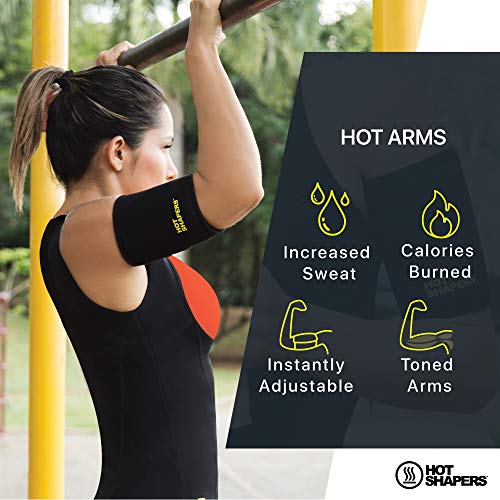 HOT SHAPERS Hot Arms – Women's Sweat Band – Wrap – Bicep Trimmer Suit for Running, Workouts, Weight Loss, Slimming Flabby Arms – Gym Equipment, Phone Accessory (Regular) - Thumbnail 2