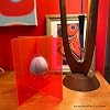Space Age Amazon Alexa Stand for 5th Gen Echo Dot & 4th Gen Echo - mid century modern retro style acrylic holder - 11.5 x 11.5 (Echo Dot 5th Gen)