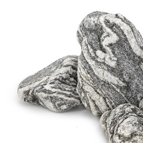 Image of Silver Seiryu Rock Aquarium Rocks 40lb Natural Mountain Stone for Fish Tanks, Aquascaping, Terrariums, Bonsai, Garden Landscaping & Reptile Habitats(2-10inch 12-14Pcs)