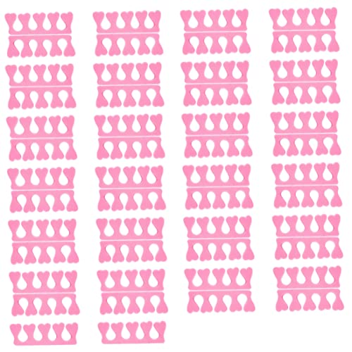 Divisor de esponja separador Divisor de la punta del dedo del pie espaciador de manicura suave para uñas Pintura de arte 25Pair ...