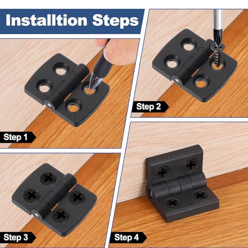 Charnières dynamométriques à friction réglable uxcell pour stabiliser les portes de placards