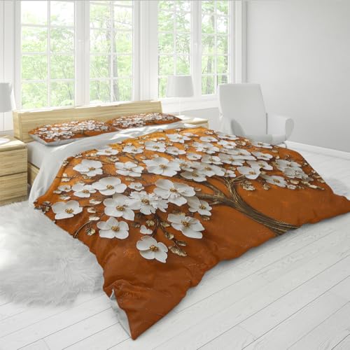 Housse de couette avec 4 attaches pour fixer votre couette sans qu'elle glisse