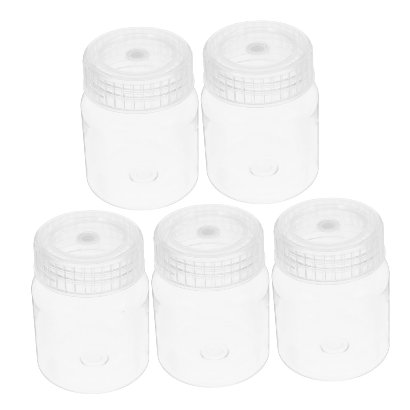 Contenedor de Productos Químicos Reutilizable de Plástico Tapa Hermética, 5 Piezas para Uso en Laboratorio y Cultivo de Tejidos