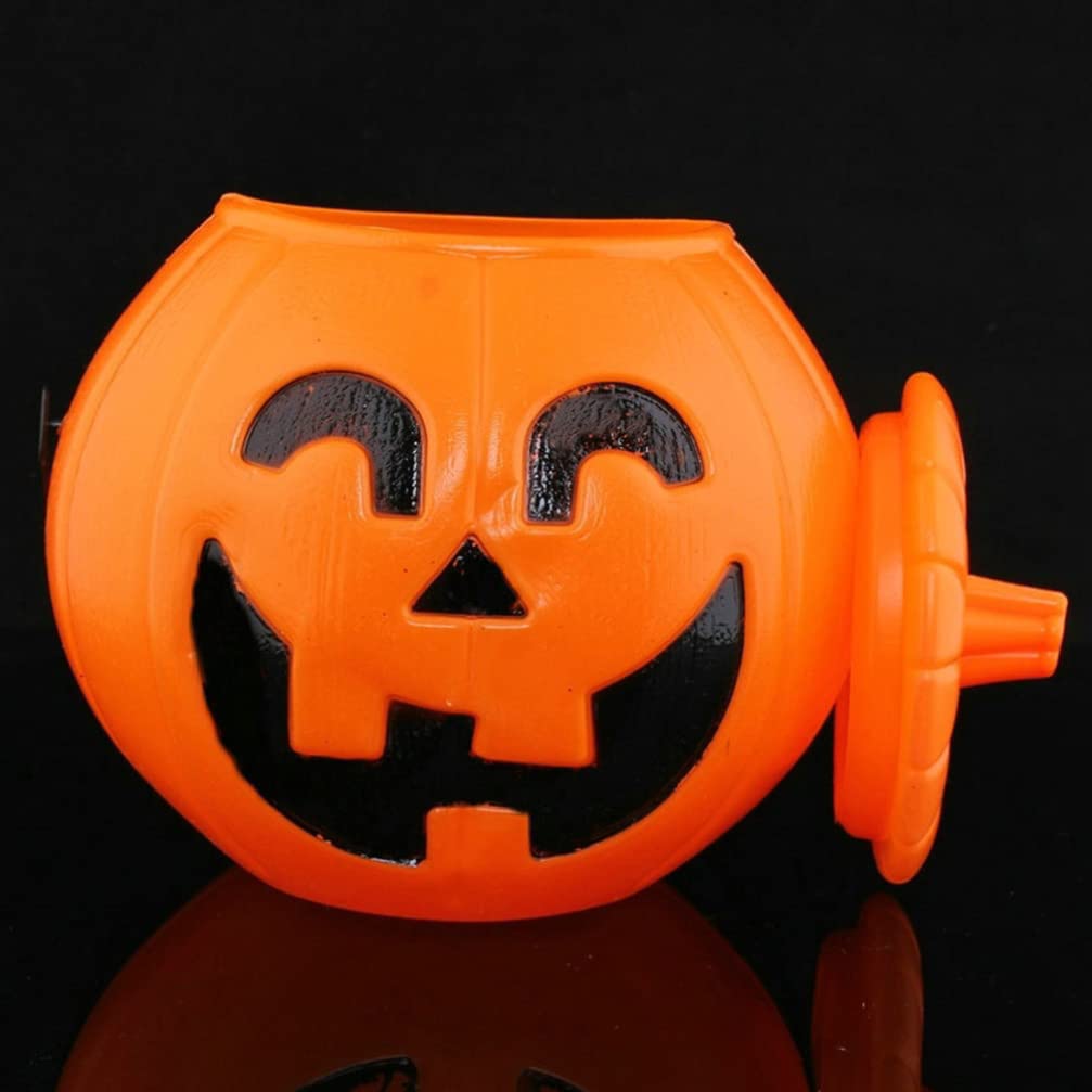 NOLITOY Halloween Pumpkin Jack O Lantern Candy Bucket Halloween Witches Cauldron Kettle Party Favors for