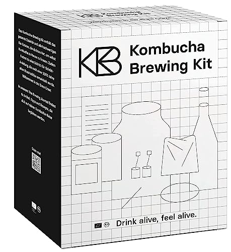 Kit de elaboración de SCOBY kombucha, starter kit, recipiente de...