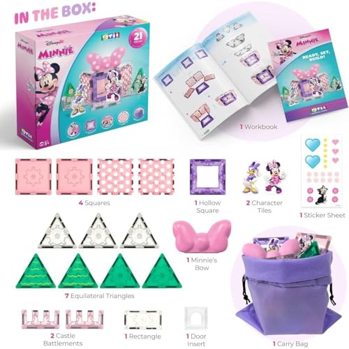 Tytan Disney Junior Minnie Mouse 21-Piece Magnetic Tile Set — view 4