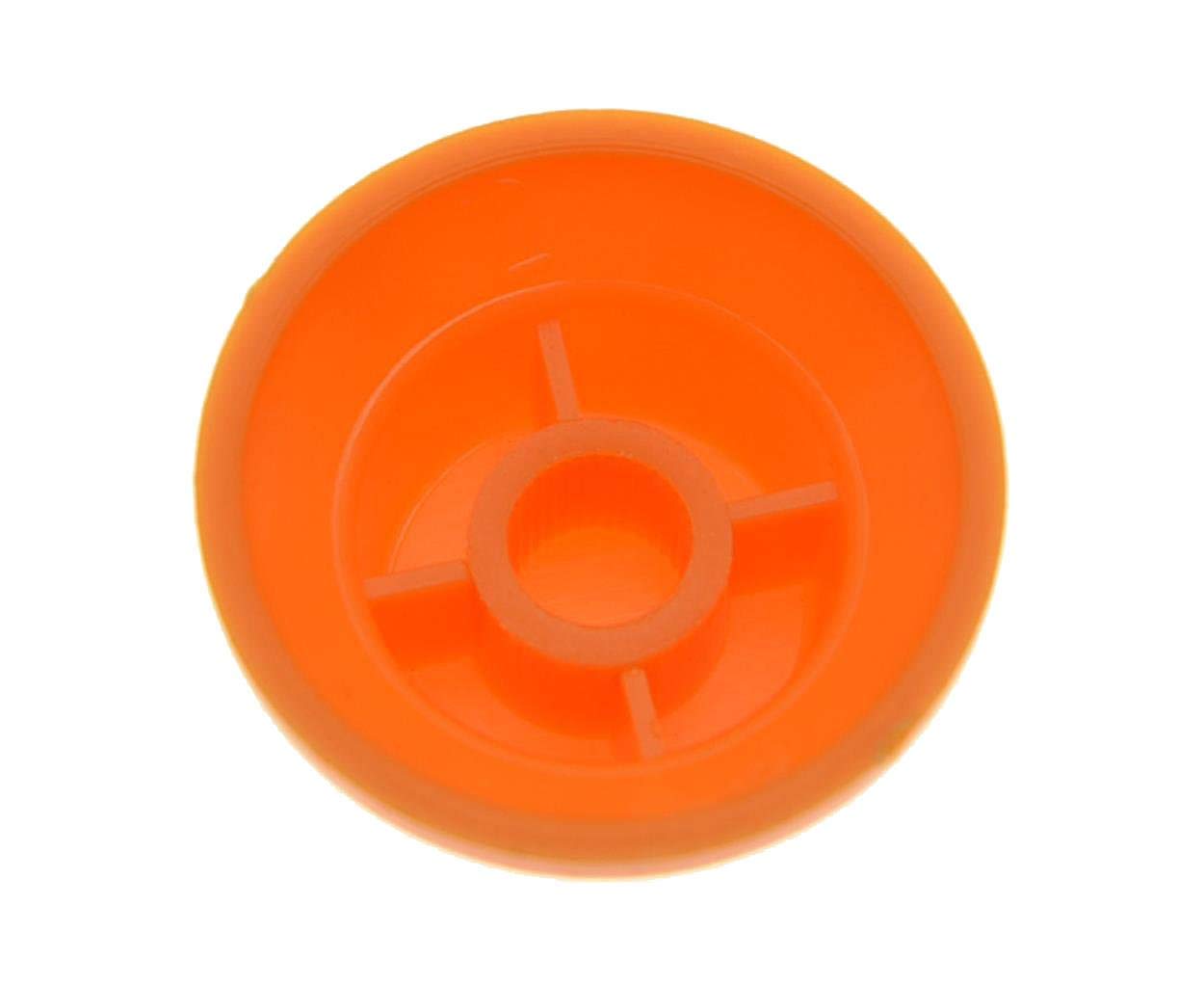 KAISH Set of 3 Orange w/Black Number ST Strat Style Guitar Knob Volume Tone Knobs, Orange W/ Black Number - Image 3