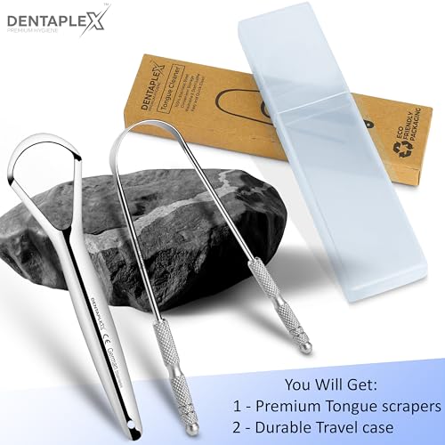 Tongue Scraper Metal Stainless Steel Tongue Scrapers for Adults Restore Fresh Breath Improve Taste and Oral Health with our tongue cleaners suitable for Men & Women Personal Hygiene - Tongue scraper 2 - Image 4