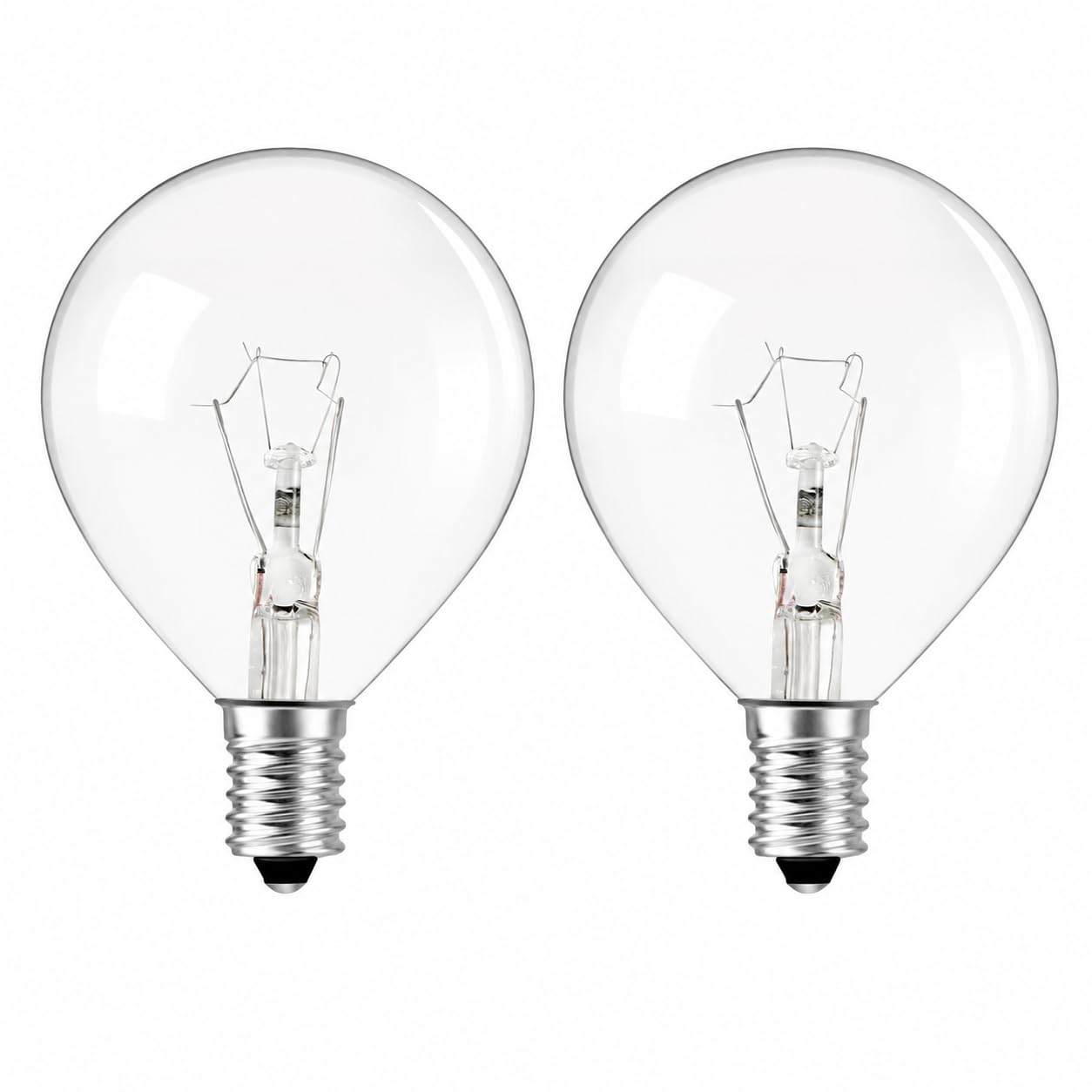 Xiansini E12 Wax Warmer Bulb, G50 Dimmable 25W 230V 2700K 200LM, 2 Pack