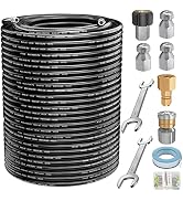 POHIR 3600 PSI Pressure Washer Gun with 50FT Hose Kit & 15in Wand Parts 7 Nozzles Quick Connect Set