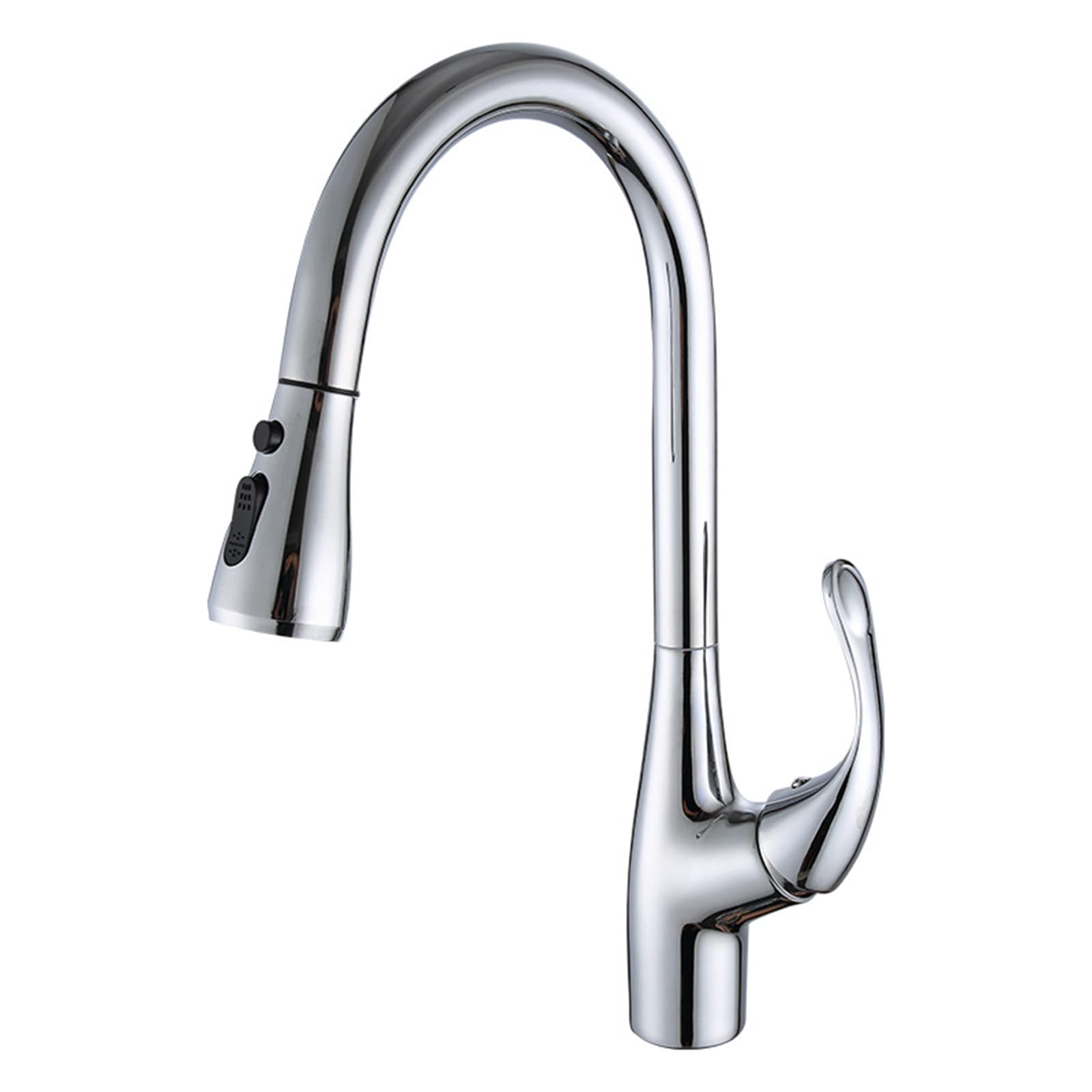Rubinetto da cucina con spruzzatore estraibile Rubinetti da cucina estraibili Rubinetto per lavello da cucina moderno commerciale Rubinetto per lavello in ottone montato su piano acqua calda e fredda,