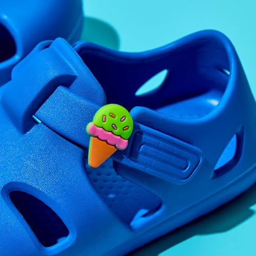 Image of Ten Little Splash Sandal Charms for Kids, 2-Pack Silicone Shoe Charms for Boys and Girls