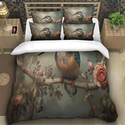 Parure de lit Kangaroo Beach microfibre respirante housse de couette effet 3D - 5