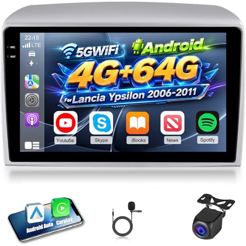 Autoradio Écran Incell 9 Pouces 4+64G Android Auto pour Lancia Ypsilon