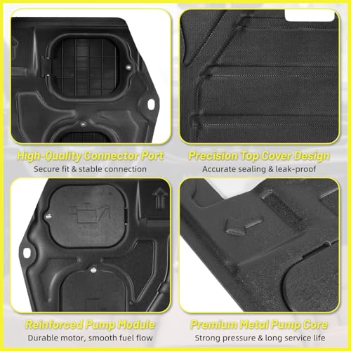 Image of Engine Splash Shield for 2011-2020 Toyota Sienna 2.7L 3.5L, Under Engine Cover Protector, Direct Replacement Mud Guard with Access Hole