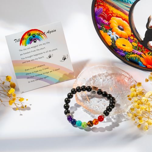 Atrapasueños para superar el duelo por pérdida de perro con pulsera y tarjeta 5