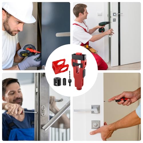 Kit d'installation de serrure premium avec gabarit de gâche de porte précis - 4