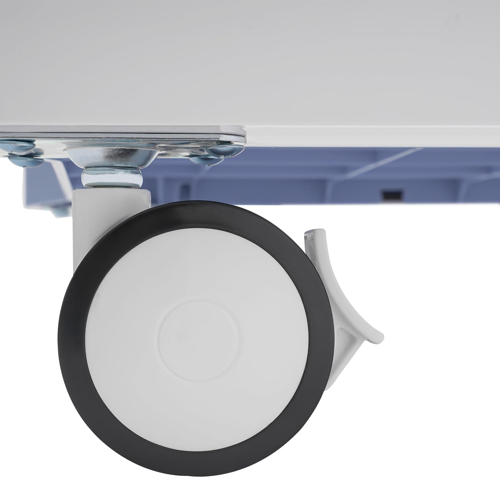 Carrito de 3 Niveles para Uso General, Carrito con Ruedas para salón de Belleza con 2 gabinetes de Almacenamiento y Ruedas, Carrito con Ruedas para Equipos médicos de Belleza(Blue)