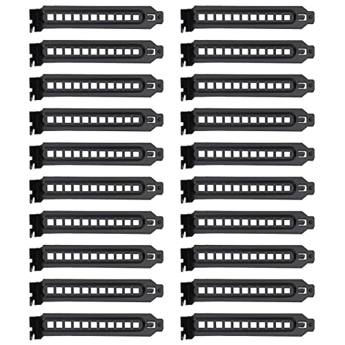 SOLUSTRE Metal Case 20 PCS Metal PC Computer Back Slot Cover Vented Slot Cover Expansion Blank Plate PCI Slot Cover Black Case miniatura 1